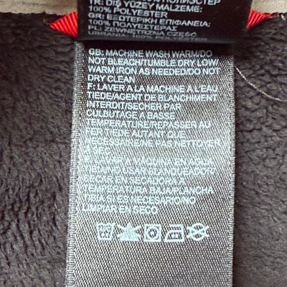 The North Face Black Fleece Lined Zip Front Long Sleeve Jacket Sz M - Picture 9 of 10